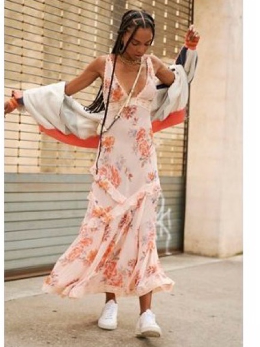 Free People Floral Maxi Dress